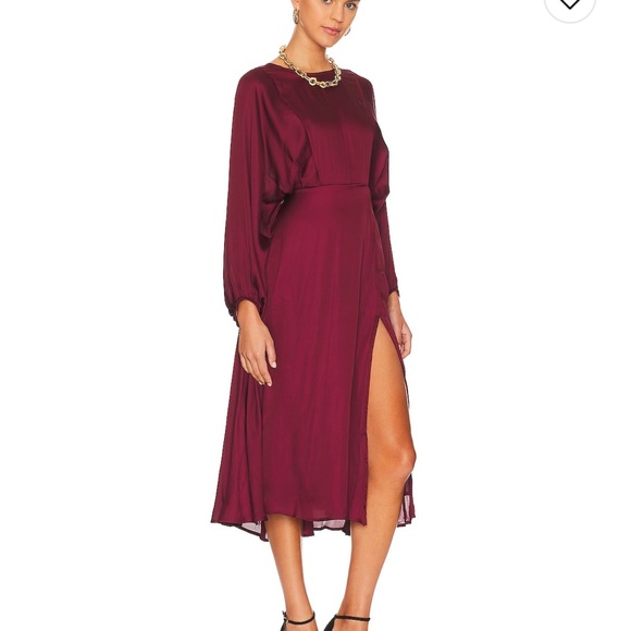 ASTR the Label Marin Dress in Wine Small - Picture 2 of 3